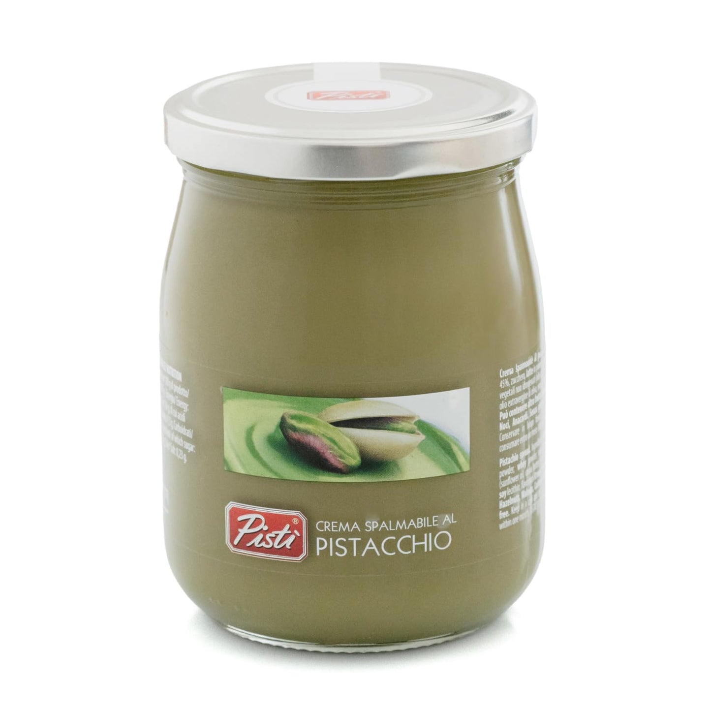 Pisti Cream of Pistachio from Sicily 21.2 Ounce (600g) | Artisanal Italian Nut Spread | Enjoy with Bread and Biscuits